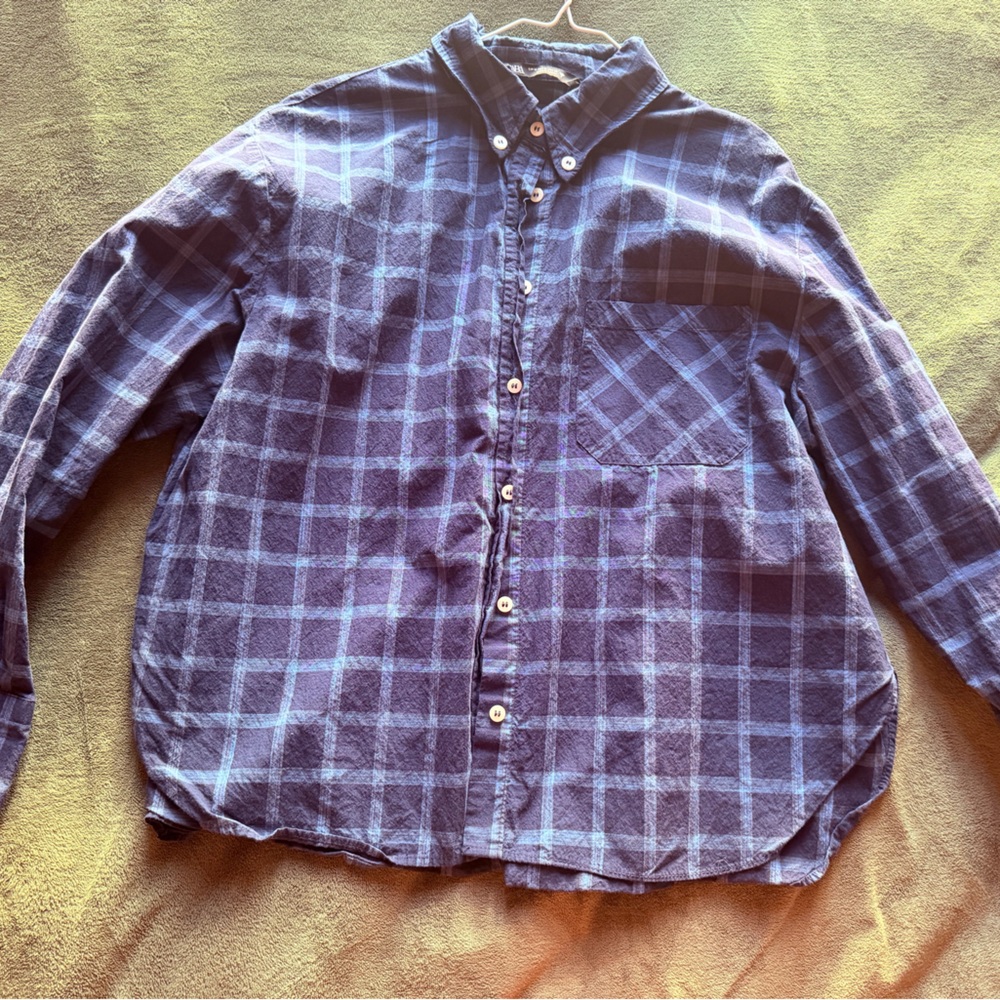 Zara Light Blue button-down shirt - Picture 8 of 9